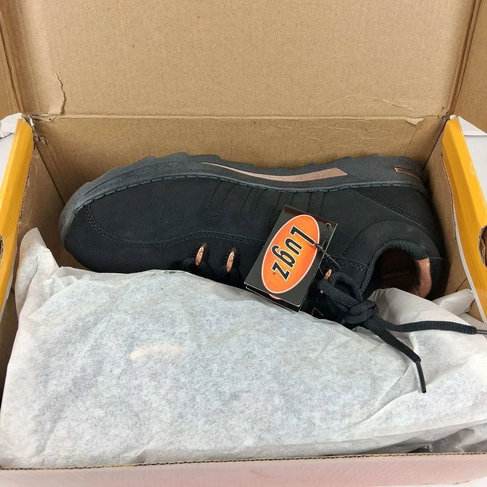 Lugz Change Womens Sneakers Black Rose Gold‎ WCHG2D-0180 Size 9.5 NEW